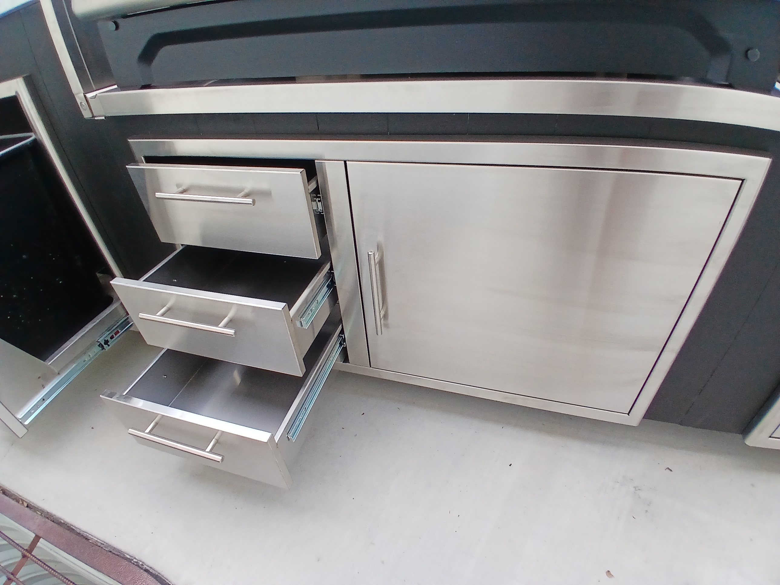 Stainless steel storage drawers